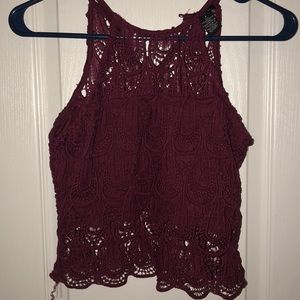 Rue 21 Maroon Crop Top